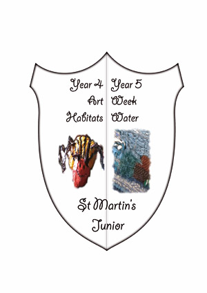 Project logo designed by year 6 students during the digital arts project with media artist Jackie Calderwood at St Martin's Junior School 2007